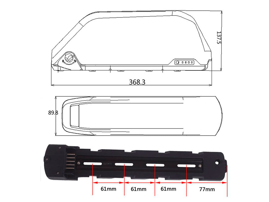 Baterija 48V 24.5Ah (1176Wh)